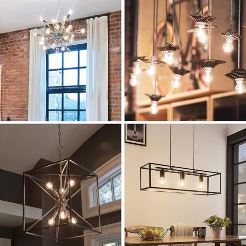 ANWIO 6 × 5.5 W LED Filament Bulb, Equivalent to a Power of 60 W, Warm Light LED Bulb with E14 Base, 806 Lumens, 2700 K Warm White, Retro Style G45 Bulb, Non-Dimmable.