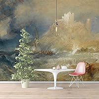 Wall Murals Self-Adhesive Removable The Dogana and San Giorgio Maggiore by Joseph Mallord William Turner Wallpaper Home Decoration for Living Room,Bedroom - 66x96 inches