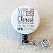 BIBLE VERSE Nursing Badge Reel, I Can Do All Things Through Christ Phil 4:13 - Retractable ID Badge Reel With Swivel Pinch Clip, Mylar Button Nurse Badge Holder, Nurse Graduation Gifts