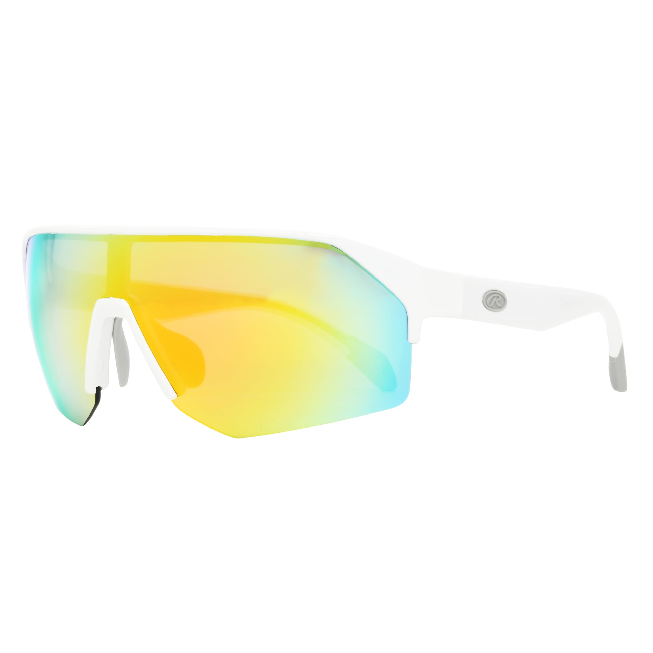 Photo 1 of ***DAMAGED - SEE NOTES/PICTURES***Rawlings Youth Falcon Pulse Jr. Shield Sunglasses, White, 129mm