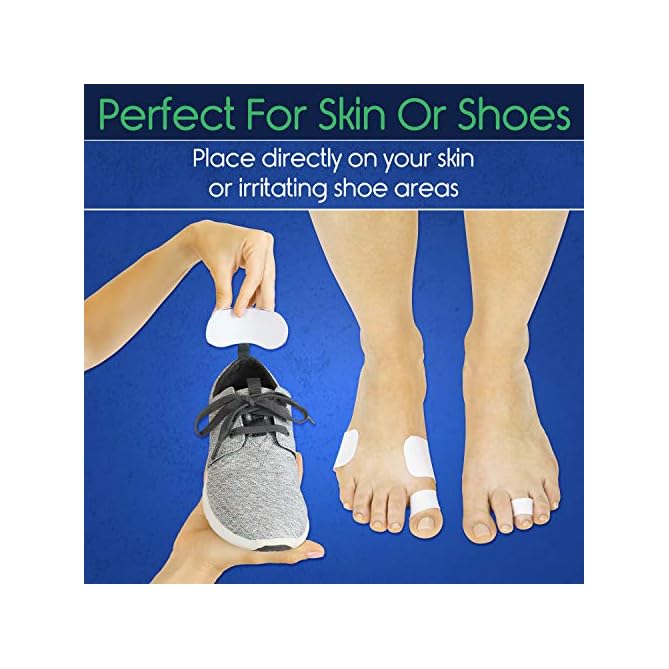 ViveSole Moleskin for Feet (8 Square Bandages) Self Adhesive Blister
