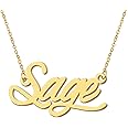 Aoloshow Personalized Name Necklace Custom Any Name Necklaces Jewelry for Womens New Mom Bridesmaid Gift