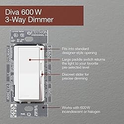 Lutron Diva Dimmer Switch for Halogen and