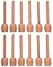 Creative Hobbies® Mini 3 Inch Wood Honey Dipper Sticks, 12 Piece Pack, Server for Honey Jar Dispense Drizzle Honey, Individually Wrapped