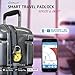 eGeeTouch Smart Travel Padlock with Patented Dual Access Technologies (NFC + BT), Vicinity Tracking, etc. (BLACK)