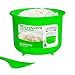 Sistema Microwave Cookware Rice Steamer Set with Lids -- Large Microwave Multicooker, Side Dish Bowl, Spoon and Recipes (BPA Free, 100% Food Safe) (Green Set)