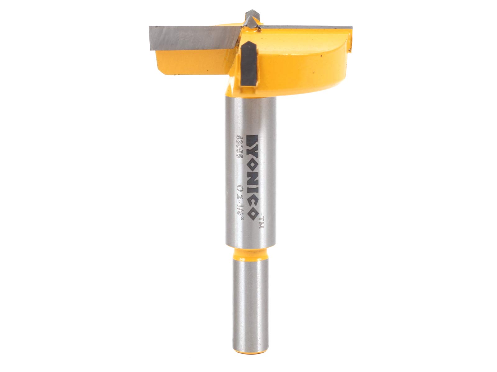 Yonico 43055C 2-1/8-Inch Diameter Carbide Forstner Drill Bit 10mm Shank