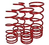 Honda Accord CG Coupe Sedan Suspension Racing Coil Drop Lower Lowering Sport Spring Kit Red
