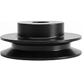 Poworfol Single Groove V Belt Electric Motor Pulley, Cast Iron, 5/8 Inch Bore, Cast Iron