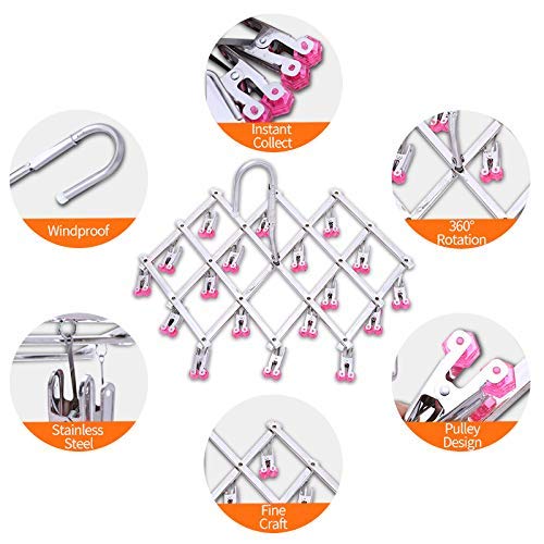 Drying Hanger, Hanging Drying Rack, Drip Hanger Stainless Steel with 18