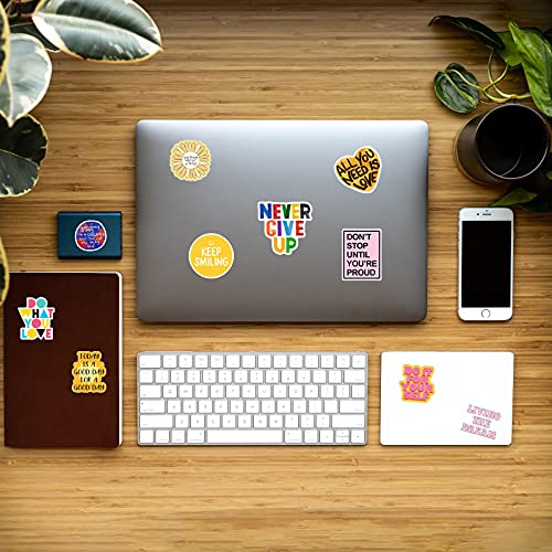 105 PCS Inspirational Stickers, Motivational Words Stickers for Teens Students Adults, Vinyl Waterproof Positive Inspiring Stickers for Water Bottles Laptop Computer, Sticker Sheets