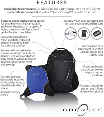 diaper backpack with cooler