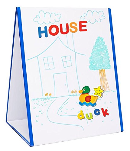 EduKid Toys Tabletop MAGNETIC EASEL & WHITEBOARD (2 Sided)