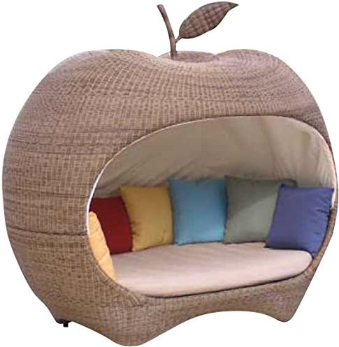 Canape De Jardin En Resine Tressee Pomme Amazon Fr Jardin