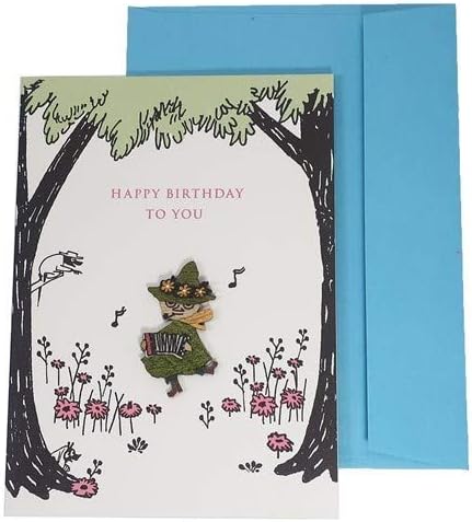 Amazon ムーミン ウッドパーツ付きバースデーカード スナフキン Anime Comic アニメ 妖精 アニメ 萌えグッズ 通販