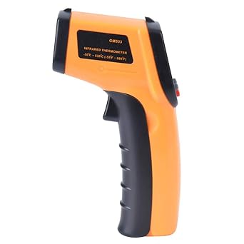 Amazon 赤外線温度計 50 530 赤外線放射温度計 ハンドヘルド 赤外線温度計 触れずに計れる 非接触温度計 可視カメラ 手持ち型 高精度 自己校正可能 温度テスター 赤外線放射温度計 デジタル温度計 工業用 キッチン用 人体体温計ではありません Gm533 温度計
