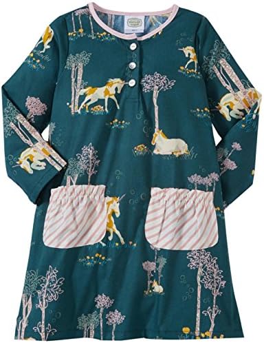 Emerald August Little Girl's Michelle Tunic Dress (Toddler/Kid) - Blue Unicorn - 7