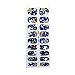 PUEEN 3D Jeweled Nail Wraps Collection BLING IT UP - 5 Pack (18 Strips Each) Nail Wraps/Nail Strips/Nail Foils/Nail Stickers/Nail Decals/Nail Patches in Fashion Designs-BH000526