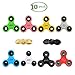 JESBAN 10PCS Fidget Spinner Hands spinner Toy Stress Reducer for Adults Kids Students EDC ADHD Anxiety (10Pcs Set 3)