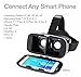 360° Viewing Immersive Virtual Reality Headset VR Goggle Box 3D Glasses for 3D Movies Video Games, Compatible with iPhone 7 Plus/ 6s Plus Samsung Galaxy Series and Other Smartphone