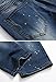 Men's Ripped Slim Fit Straight Denim Jeans Vintage Style with Broken Holes 03 W30