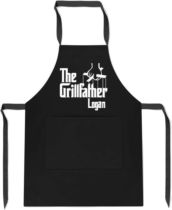 Tee Monkey Personalised The Grillfather Apron Funny Gift For Dad Movie Lover Christmas