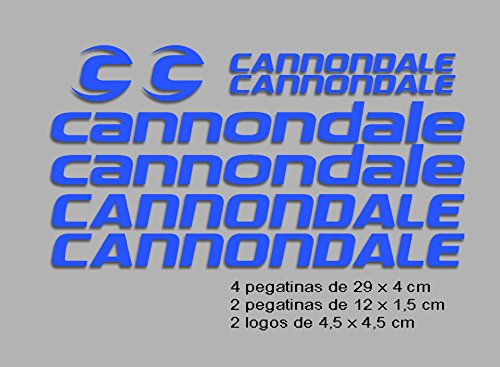 Ecoshirt PI-S98X-L8YA Stickers, Cannondale F117 Vinyl Adesivi Decal Aufkleber КТу MTB Stickers Bike, Blue