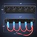 Nilight 90018E 5 Gang 3 Pin Rocker Panel Waterproof On-Off Toggle Switches for Car Vehicle Trailer Truck SUV Marine Boat RV Ship 12V/24V 20A,2 Years Warranty, Blue