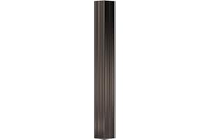 AFCO EA0309ENFSF 3" x 9' Endura-Aluminum Column, Square Shaft (Load-Bearing 8,000 lbs), Non-Tapered, Fluted, Textured Brown Finish