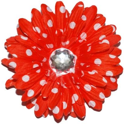 Squishy Pet Products Sprinkles Collar Accessories, My Pretty Coral Dot, 4-Inch, Coral/White Dot Gerber Daisy