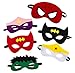 30pcs Superhero Felt Masks for Kids Party Cosplay Superhero Masks with Elastic Rope Party Favors Mask for Birthday Gifts (Multicolor)