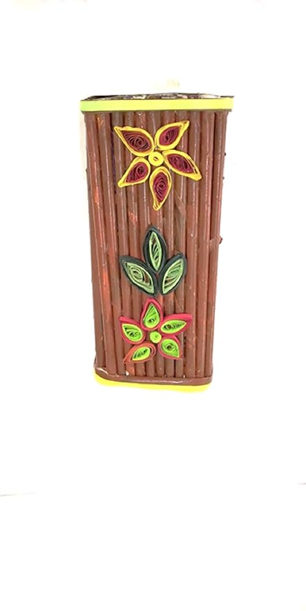 Buy Expressed Crafts Sticks With Paper Quilling Work Flower Vase