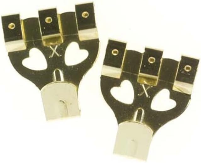 X Picture Hooks No.4 Brass Plated 10 Pack Blister - 12890, Oak|green|beige|white - Image 3