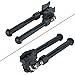 Rifle Bipod CNC QD 6.5-9 inch Adjustable Spring Return Bipod with Quick Release Adapter Rubber Feet Black