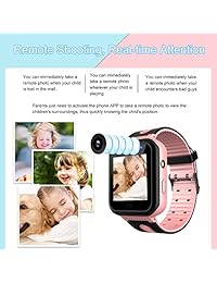 Kids Waterproof Smartwatch GPS Tracker   Boys & Girls IP67 Waterproof Smart Watch Phone Camera Flashlight Games Sports Watches Compatible with Smartphone for Children 3 12 (02 S7 Blue)