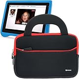 Evecase Ultraportable Dual Pocket Handle Carrying Neoprene Case for Ematic FunTab Pro 7-inch / Archos ChildPad 7-Inch Android 4.0 Kid Safe Tablet