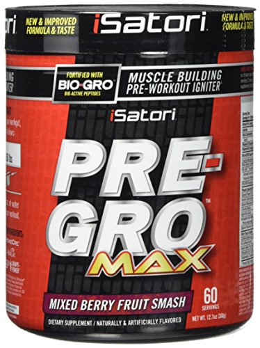 iSatori Pre-gro Max Supplement, Mixed Berry Fruit Smash, 12.7 Ounce