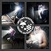 FANMURAN Clip-on Magnetic Flashlight Clothing Hands Free Portable 3 modes for Hiking Boating Running