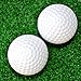 TOYMYTOY 24pcs Plastic Golf Balls Game Toy Balls Indoor Outdoor Practice Balls for Kids Children Golfer (White)