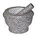 Cilio by Frieling Goliath Natural Granite Mortar and Pestle Set, Grinder for Spices and Seeds, 5 Inches Tall