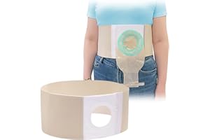 Mybow Ostomy Belt Hernia for Men Women, Urostomy Belt Ostomy Wrap, Stoma Protector, Ileostomy Support Belt, Colostomy Post Operative Abdominal Binder, Hernia Wrap Belt (XL 40-43)