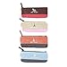 Crystallove 4pcs Simple Cotton School Pen Bag Pencil Pouch Case or Cosmetic Bag for Girls