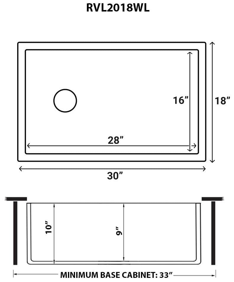 Ruvati 30inch Fireclay Farmhouse Offset Drain Kitchen Sink Single Bowl