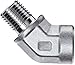 Parker Stainless Steel 316 Pipe Fitting, 45 Degree Street Elbow, 1/4