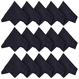 QKOO Microfiber Cleaning Cloths (Pack of 15) for Cell Phones (iPhone, iPad, Samsung, Blackberry, Motorola, HTC), Tablets (iPad, Nexus, Galaxy Tab), LCD TV and Laptop Screens, Camera Lenses, Camera Screens, Surface Tablet, PSP Screen, Monitor, Smartphones, Screens, Car GPS Screens, Spectacles, Silverware, Glasses, Watches and More (15 Black, 7 x 8 inches (18cm x 20cm)) QK13