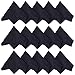Microfiber Cleaning Cloths Black (15 Pack) - for Screens, LCD TV and Laptop Screens, Camera Lenses, Camera Screens, Tablets, Watches and Any Other Delicate Surface - 6 x 7 inches (15cm x 18cm)