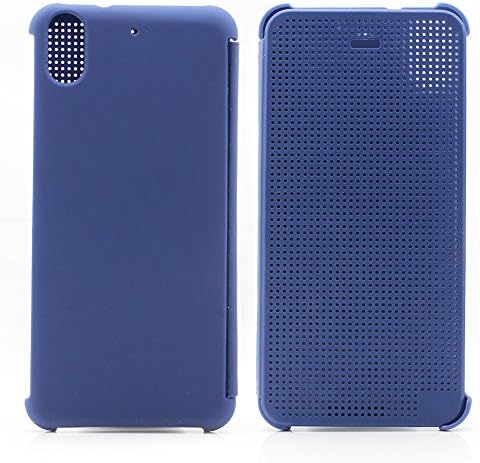 FOME Cases Series HTC Dot View Premium Flip Shell Case Cover for HTC 626 Blue