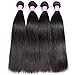 Flady Malaysian Hair 4 Bundles 8A Virgin Unprocessed Straight Human Hair 20 22 24 26inch Malaysian Straight Hair Natural Black Color