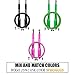 iheartsynergee Green Speed Rope - (2) Adjustable 10 Ft Cable - Steel Ball Bearings - for Crossfit, MMA, Boxing & Fitness