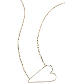Zoe Chicco Women's 14k Tiny Anchored Heart Necklace, Yellow Gold, One Size
